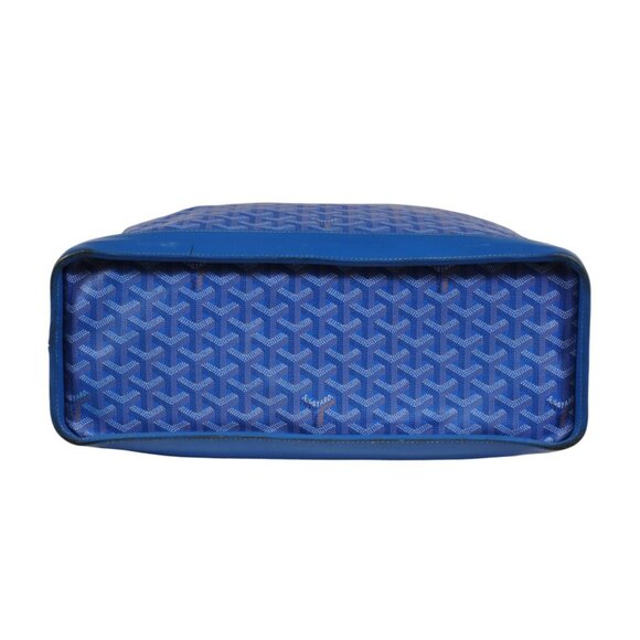 Goyard Victoria GM Blue Crossbody Travel Tote Duffle 55 Weekend Carry On Bag - Picture 15 of 16